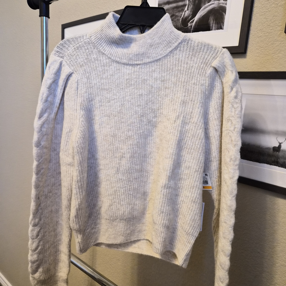 1. State Cream Mock Neck Sweater